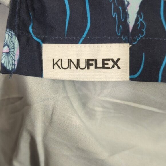 RSVLTS Shirt Men's 2XL Navy Blue Isle Be Surfing Mushrooms & Flamingos SS Button - Picture 9 of 10